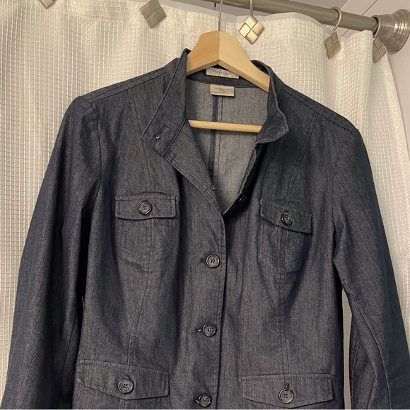 Stretch denim short jacket - Picture 2 of 7